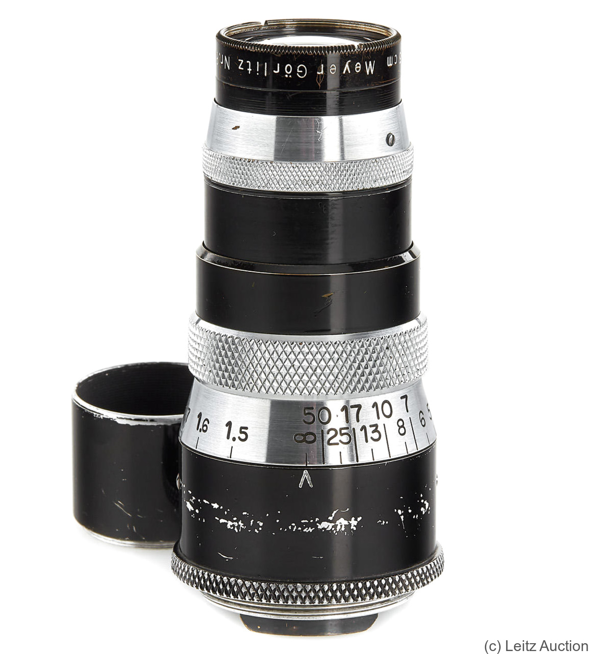Meyer, Hugo: 105mm (10.5cm) f4.5 Trioplan (M39) camera