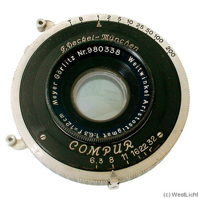 Meyer, Hugo: 120mm (12cm) f6.3 Aristostigmat (Compur) camera