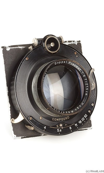 Meyer, Hugo: 215mm (21.5cm) f4 Doppel Plasmat (compound) camera