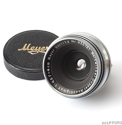 Meyer, Hugo: 40mm (4cm) f4.5 Weitwinkel Doppel Anastigmat (Kine Exakta) camera