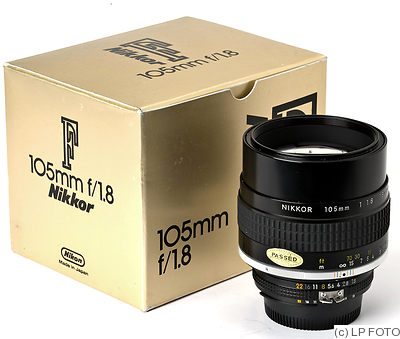 Nikon: 105mm (10.5cm) f1.8 Nikkor (AIS) camera