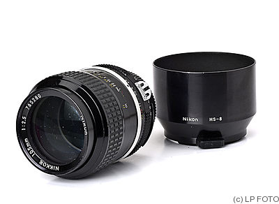 Nikon: 105mm (10.5cm) f2.5 Nikkor (AI) camera