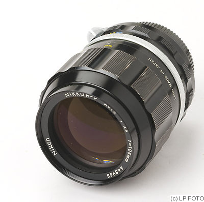 Nikon: 105mm (10.5cm) f2.5 Nikkor-P Auto (late) camera