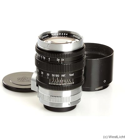 Nikon: 105mm (10.5cm) f2.5 Nikkor-P.C (M39) camera