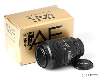 Nikon: 105mm (10.5cm) f2.8 Micro-Nikkor AF D camera