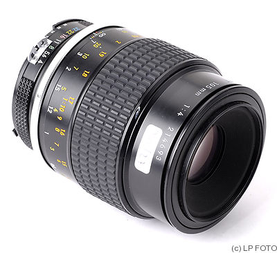 Nikon: 105mm (10.5cm) f4 Micro-Nikkor (AI) camera
