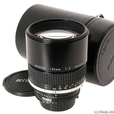 Nikon: 135mm (13.5cm) f2 Nikkor (AIS) camera