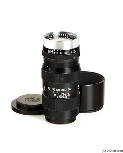 Nikon: 135mm (13.5cm) f3.5 Nikkor-Q.C (M39, black) camera