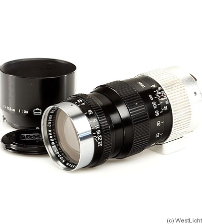 Nikon: 135mm (13.5cm) f3.5 Nikkor-Q.C (M39, black/chrome) camera