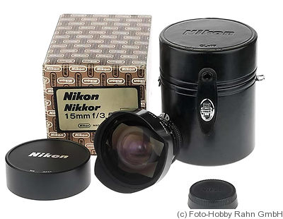 Nikon: 15mm (1.5cm) f3.5 Nikkor (AI) camera