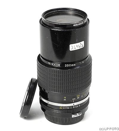 Nikon: 200mm (20cm) f4 Nikkor camera