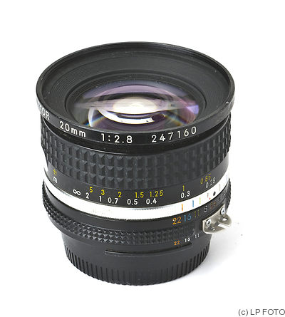 Nikon: 20mm (2cm) f2.8 Nikkor (AIS) camera