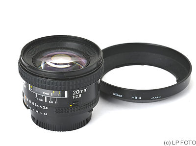 Nikon: 20mm (2cm) f2.8 Nikkor AF camera