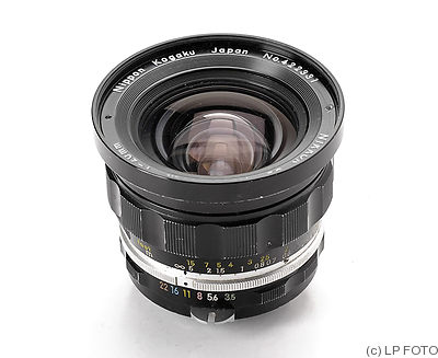 Nikon: 20mm (2cm) f3.5 Nikkor-UD Auto camera