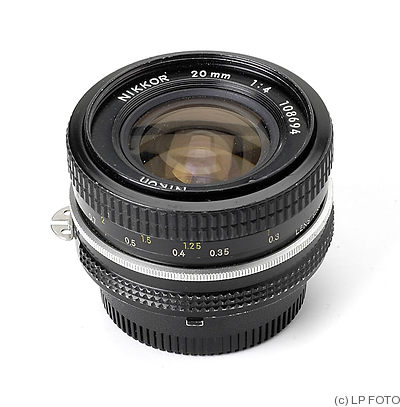 Nikon: 20mm (2cm) f4 Nikkor (1974, AIS) camera