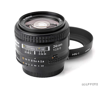 Nikon: 24mm (2.4cm) f2.8 Nikkor D AF camera