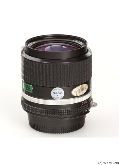 Nikon: 28mm (2.8cm) f2 Nikkor (AIS) 'NASA' camera