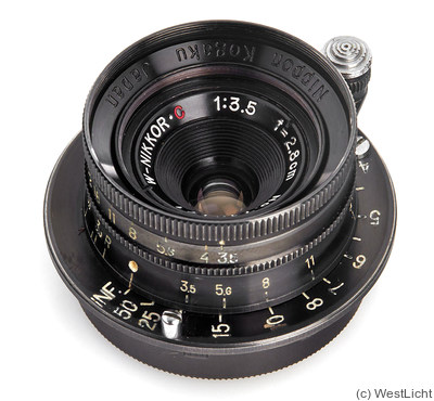 Nikon: 28mm (2.8cm) f3.5 W-Nikkor.C (M39, black) camera