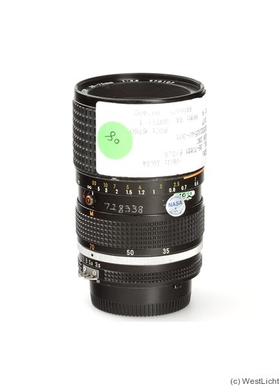 Nikon: 35-70mm f3.5 Zoom-Nikkor (AIS) 'NASA' camera