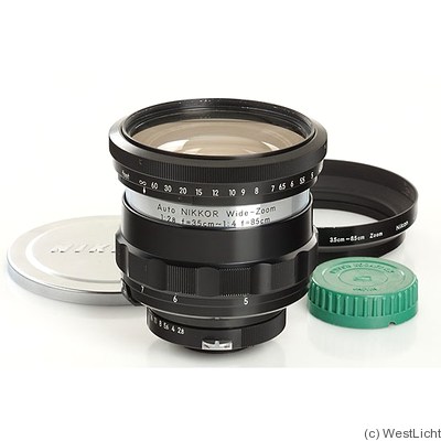 Nikon: 35-85mm f2.8-f3.6 Nikkor Wide Zoom (prototype) camera