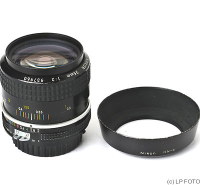 Nikon: 35mm (3.5cm) f2 Nikkor (AI) camera