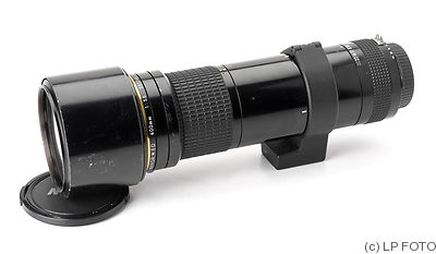 Nikon: 400mm (40cm) f5.6 Nikkor IF ED* (AI) camera