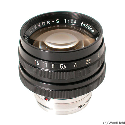 Nikon: 50mm (5cm) f1.4 Nikkor-S (BM, black) camera