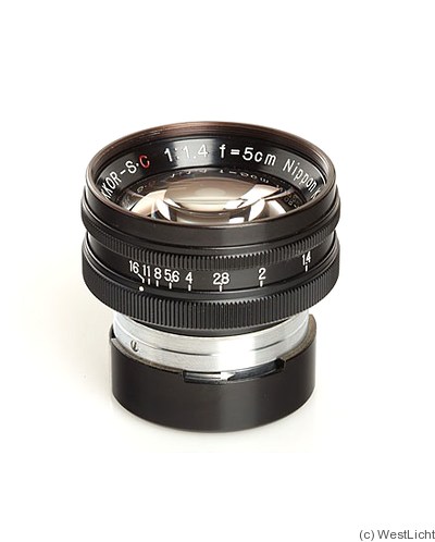 Nikon: 50mm (5cm) f1.4 Nikkor-S.C (BM, black) camera