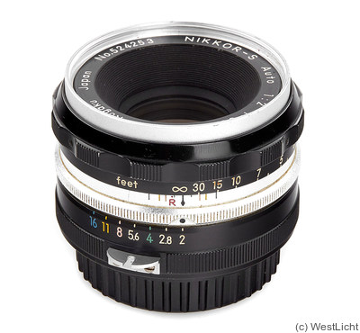 Nikon: 50mm (5cm) f2 Nikkor-S Auto (Tick Mark) camera