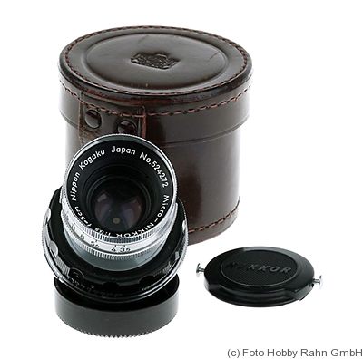 Nikon: 50mm (5cm) f3.5 Micro-Nikkor (M39, black/chrome) camera