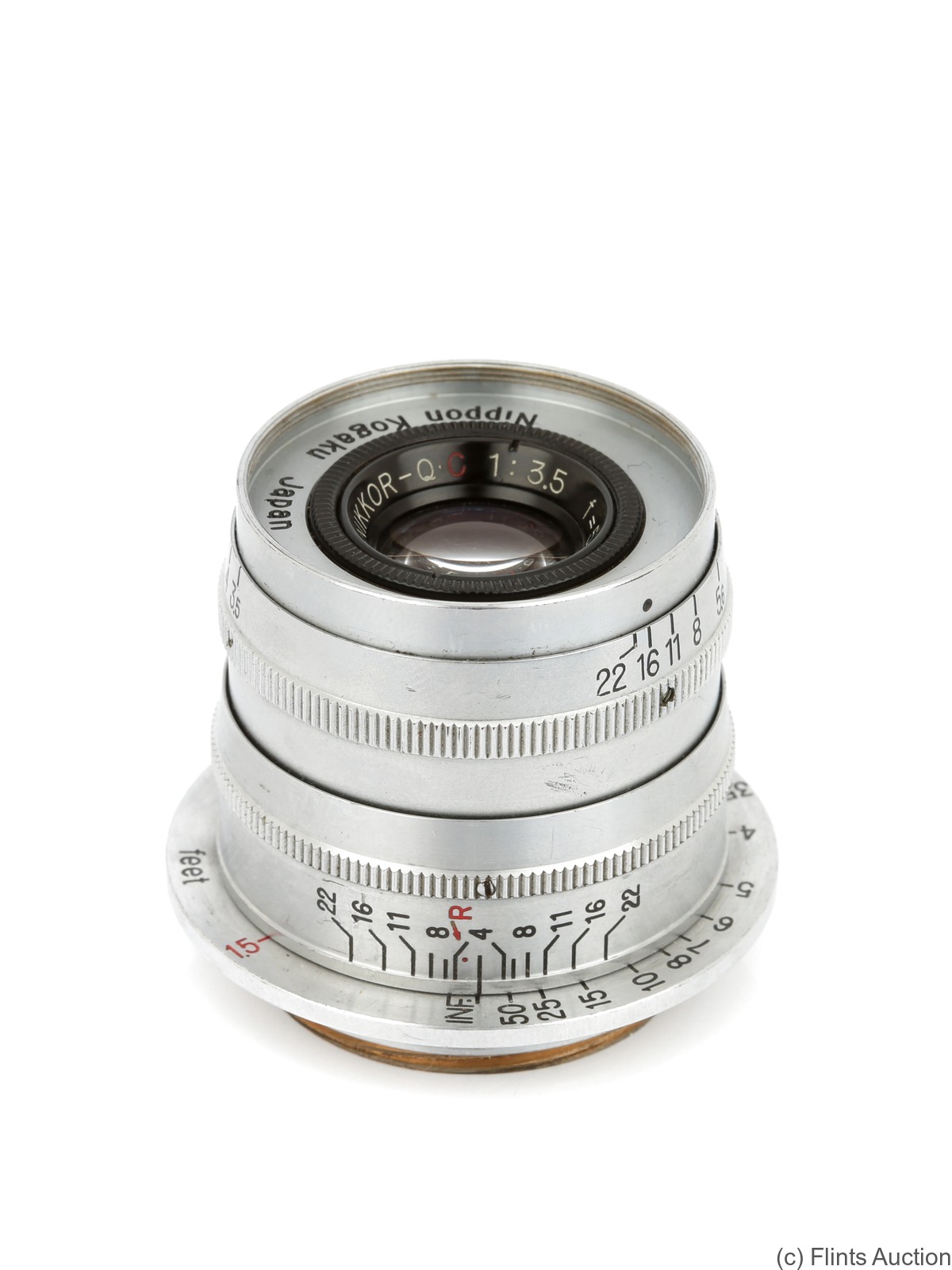 Nikon: 50mm (5cm) f3.5 Nikkor-Q.C (M39, rigid) camera
