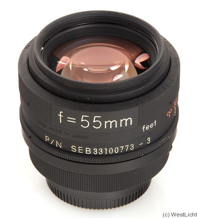 Nikon: 55mm (5.5cm) f1.2 Nikkor 'NASA' camera