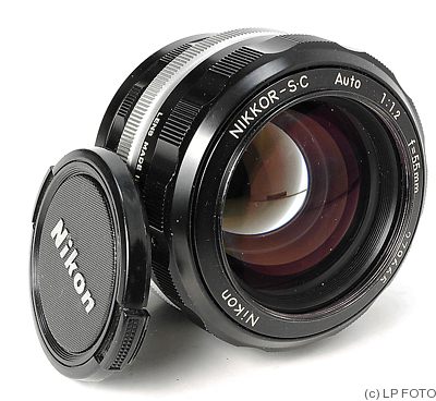 Nikon: 55mm (5.5cm) f1.2 Nikkor-S.C Auto camera