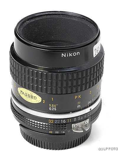 Nikon: 55mm (5.5cm) f2.8 Micro-Nikkor (AIS) camera
