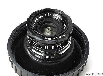 Nikon: 80mm (8cm) f5.6 El-Nikkor (M39) camera