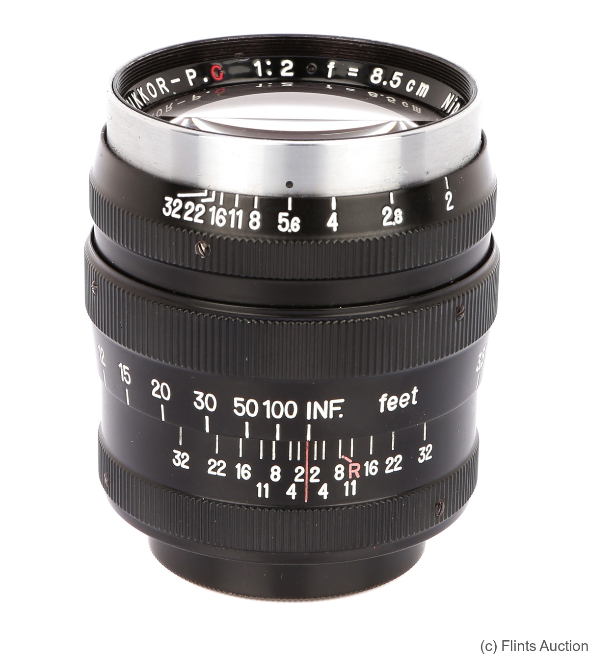 Nikon: 85mm (8.5cm) f2 Nikkor-P.C (M39, black) camera