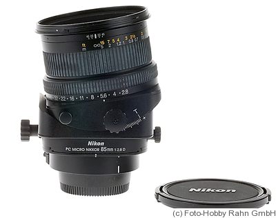 Nikon: 85mm (8.5cm) f2.8 PC Micro Nikkor D camera