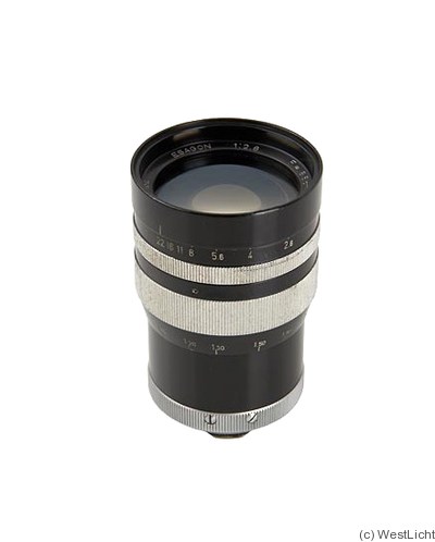 Officine Galileo: 85mm (8.5cm) f2.8 Esagon (M39) camera