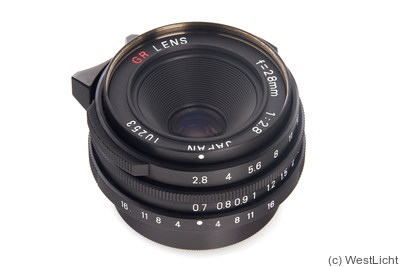 Ricoh: 28mm (2.8cm) f2.8 GR (M39, black) camera