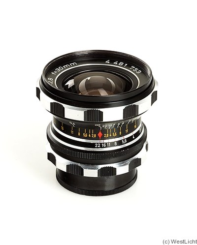 Rodenstock: 30mm (3cm) f2.8 Eurygon (M42) camera