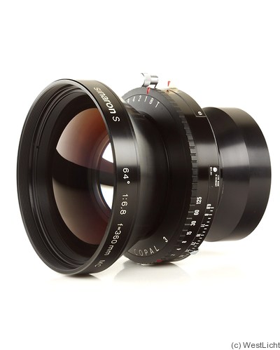 Rodenstock: 360mm (36cm) f6.8 Sinaron-S MC 64° camera