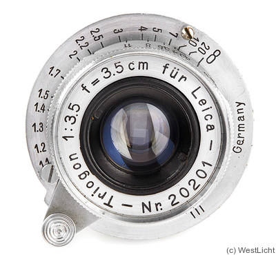 Royal Optik: 35mm (3.5cm) f3.5 Triogon (Leica SM) camera