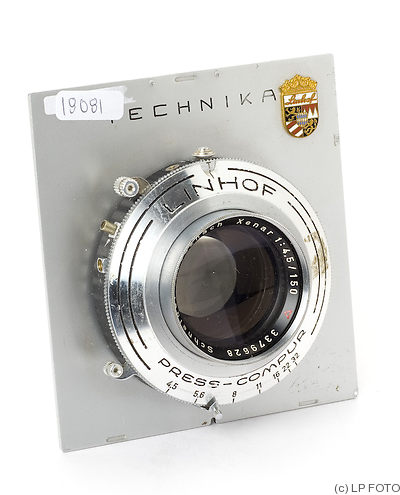 Schneider: 150mm (15cm) f4.5 Xenar (Linhof, chrome) camera