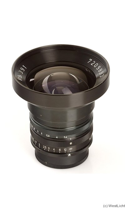 Schneider: 25mm (2.5cm) f3.4 Curtagon (M42, prototype) camera