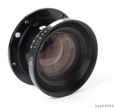 Schneider: 270mm (27cm) f11 G-Claron WA camera
