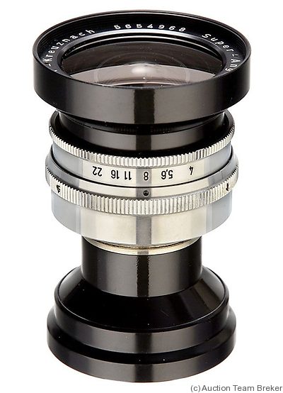 Schneider: 28.5mm (2.85cm) f4 Super-Angulon (prototype) camera