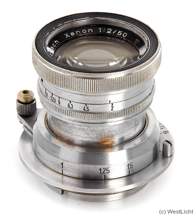 Schneider: 50mm (5cm) f2 Xenon (M39, 1952) camera