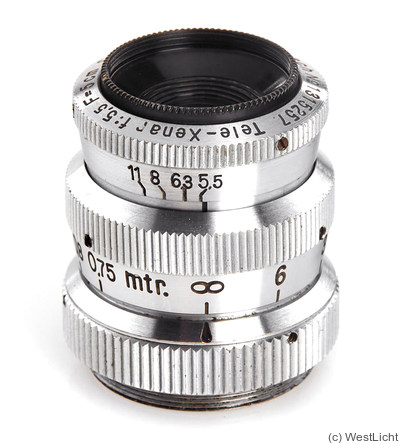 Schneider: 50mm (5cm) f5.5 Tele-Xenar (Sola) camera
