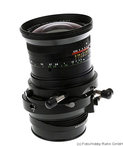 Schneider: 55mm (5.5cm) f4.5 PCS-Super-Angulon (Rollei) camera