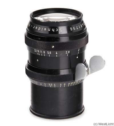 Schneider: 75mm (7.5cm) f2 Xenon (Arriflex Standard) camera